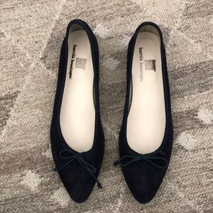 Vera Gomma Blue Velvet Flats
